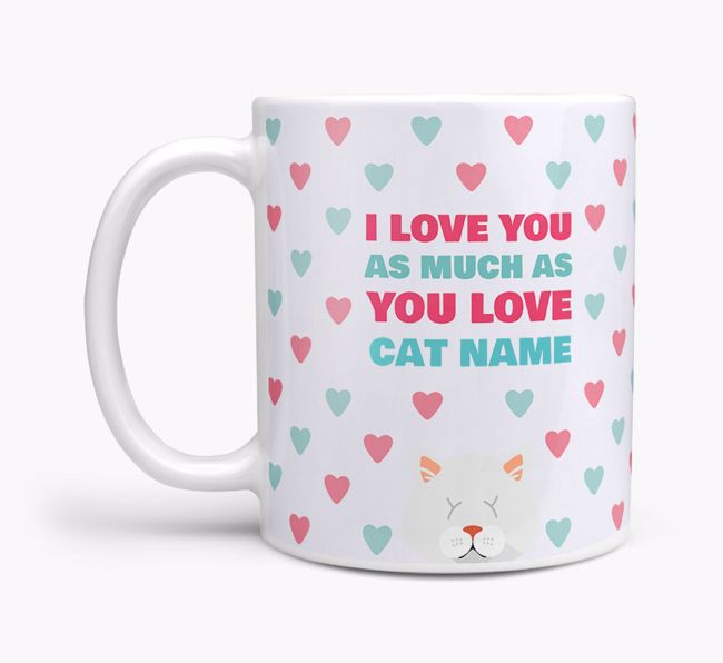 I Love You as Much as You Love...: Personalised {breedCommonName} Mug